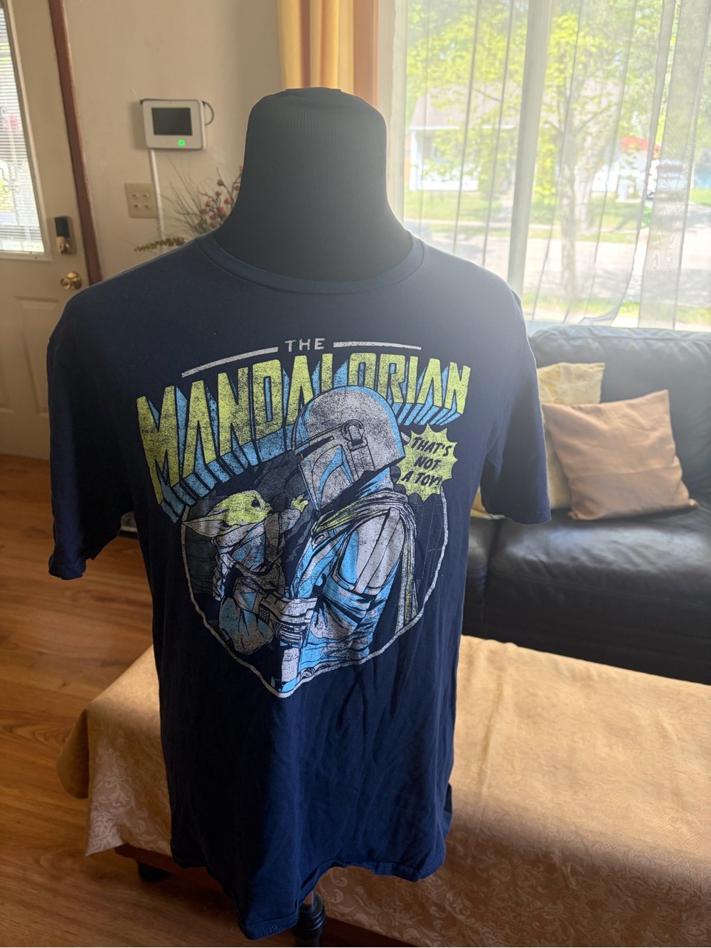 Star Wars The Mandalorian Graphic Tee - Navy Blue